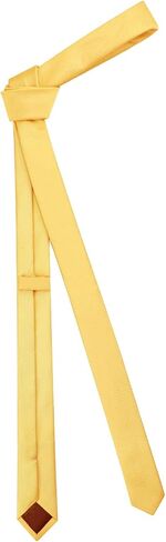 DecTwig Men's Skinny Ties Solid Color Formal Neckties 1.58" (4CM) Slim Striped Thin Black Ties For Men in Saudi Arabia