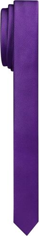 DecTwig Men's Skinny Ties Solid Color Formal Neckties 1.58" (4CM) Slim Striped Thin Black Ties For Men in Saudi Arabia