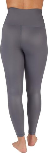 90 Degree By Reflex Womens High Waist High Shine Faux Leather Disco Ankle Leggings in Saudi Arabia