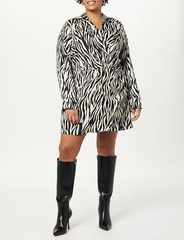 The Drop Women's Mack Silky Wrap Mini Dress in Saudi Arabia