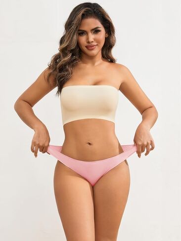 Buankoxy Cotton Bikini Underwear High Cut No Show Cheeky Panties for Women Ladies Hipster in Saudi Arabia