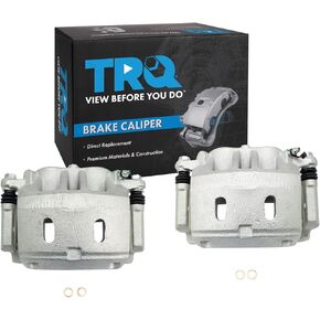 TRQ Front Brake Caliper Set Compatible with 2006-2013 INFINITI QX56 2014-2022 QX80 2006-2023 Nissan Armada 2008-2023 TITAN