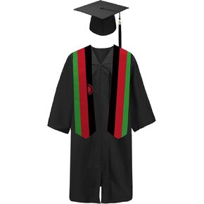Malawi Flag Graduation Sash/Stole/Scarf 180X13CM Double Sided for Study Aboard International Students Graduation Decoration Item Gift