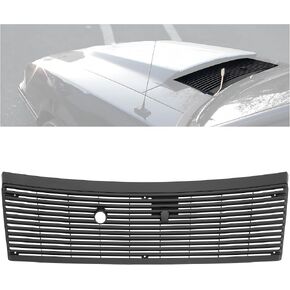 KUAFU Cowl Vent Grille Compatible with 1983-1993 Ford Mustang Replacement for E3ZZ6102228A Wiper Cowl Grill Top Cover ABS Plastic Black