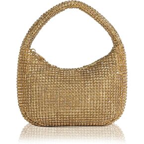 BABEYOND Rhinestone Purse for Women - Sparkly Evening Bags Full Glitter Rhinestone Portable Handbag for Party Wedding Prom