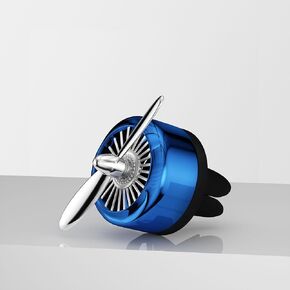 Propeller Style Car Air Freshener: Wind-Driven Ultra-Quiet for Women Men Automotive Fragrance Decoration Accessories to Enjoy Your Drive Pleasure (Vitality Blue)