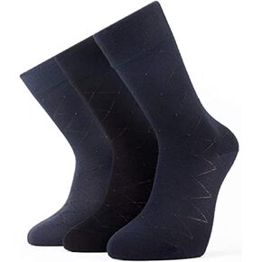 Men’s Lightweight Dress and Trouser Socks – Rayon Made From Bamboo, Odor Free & Breathable(3 or 8 pairs + Gift box)