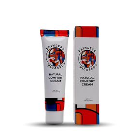 Numbing Cream 1.69 Oz | Natural Painless Topical Numbing Cream for New Tattoos, Waxing, Laser Tattoo Supplies | Extra Strength Plant-Based Ingredients for Body Muscle Aches and Perceived Pain | White