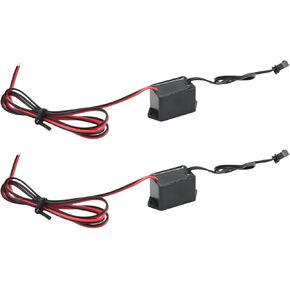 2Pcs EL Wire USB Inverter, DC 12V 1-5M Electroluminescent USB Converter for Neon Strip Light Driver Inverter