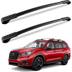 Roof Rack Cross Bars Fit for Subaru Ascent 2019 2020 2021 2022 2023 2024 2025, Aluminum Roof Rails Crossbars Rooftop Cargo Basket Carrier Bag Luggage Rails Kayak Canoe Snowboard Skiboard Bike