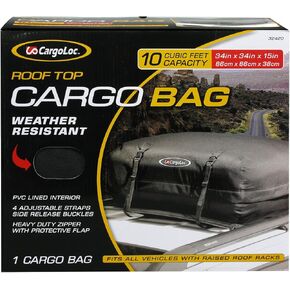 CargoLoc 32420 34-Inch x 34-Inch x 15-Inch 10-Cubic Feet Deluxe Roof Top Cargo Bag,Black
