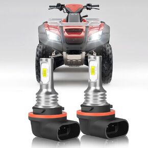 34901 HR3 A21 LED Headlight Bulbs Compatible Honda Rancher Rubicon Fourtrax Foreman TRX420 TRX500 Headlight Bulbs,34901-HR3-A21 ATV UTV Accessories,6000K Cool White,2pcs led bulb
