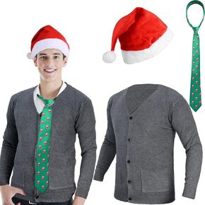 VAIPI Christmas Vacation Costumes Christmas Themed Movie Character Cosplay Clothes Set for Xmas Party Accessories