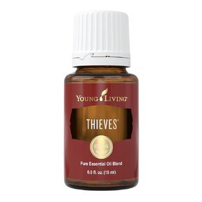 Young Living Thieves Essential Oil Blend 15 ml | Supports Immune System & Cleansing | Clove, Lemon, Cinnamon Bark, Eucalyptus Radiata, Rosemary | 100% Pure Therapeutic Grade Essential Oil