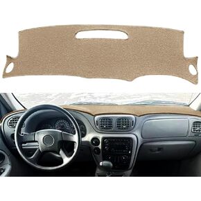 Dash Cover Mat Custom Fit for Chevy Chevrolet Trailblazer/Trailblazer EXT 2002-2009,Dashboard Mat Cap Pad Carpet K187 (Black)