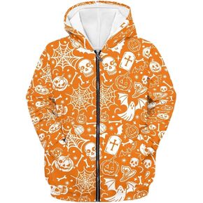 Sweatshirts for Girls Boys Fashion Hoodies with Pockets Kids Hooded Sweatshirt Full Zip Hoodies Winter Outerwear