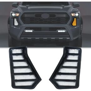 LED Daytime Running Lights (DRL) LED Turn Signal Lights Fog Lights Compatible with Toyota Tacoma 2024
