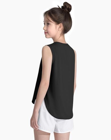 HASMES Girls Tank Tops Quick Dry Athletic Top Cute Sleeveless Shirts Dance Yoga Workout Tops in Saudi Arabia