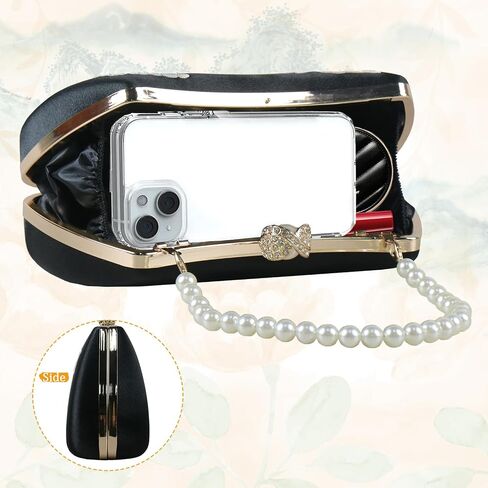 Clutch Purse for Women Evening Bags Handbags for Wedding Floral Embroidery Shoulder Bag Party Prom in Saudi Arabia