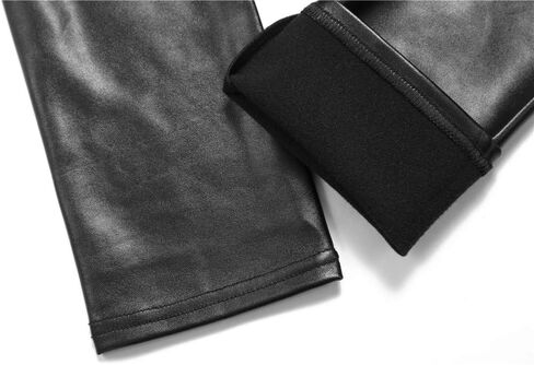 VOGUEMAX Women's Plus Size Faux Leather Leggings High Waisted Pleather Pants Stretchy Sexy PU Tights for Women in Kuwait