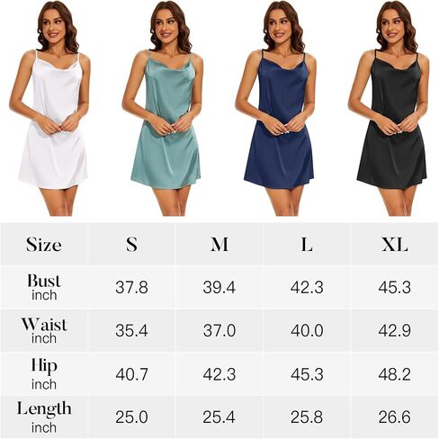 Miqieer Women's Long Silky Tank Top Adjustable Spaghetti Strap Camisole Slip Dress in Kuwait