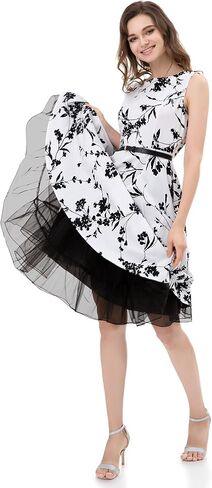 Women's 50s Vintage Rockabilly Petticoat 25.5‘’ Length Net Tulle Underskirt Crinoline Petticoat Half Slip in Kuwait