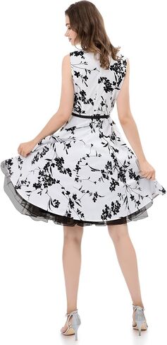 Women's 50s Vintage Rockabilly Petticoat 25.5‘’ Length Net Tulle Underskirt Crinoline Petticoat Half Slip in Kuwait