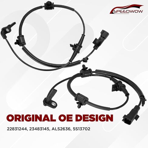 SPEEDWOW 2PCS ALS2636 ABS Wheel Speed Sensor Compatible with 2014-2020 Chevrolet Impala, 2016 Chevrolet Malibu Limited, 2013-2015 Chevrolet Malibu in Saudi Arabia