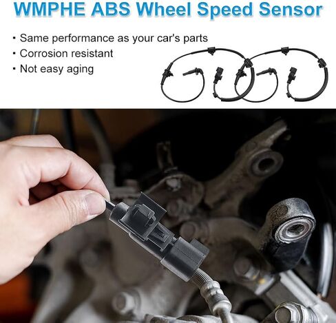 2 Pcs ABS Wheel Speed Sensors Compatible with Chevy Impala 2014 2015 2016 2017 2018 2019 2020, Malibu 2013 2014 2015, Front Left and Right abs Sensors, Replacement for 22831244, 23483145 in Saudi Arabia