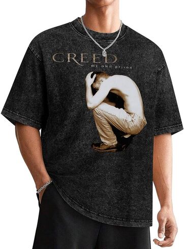 Mens Womens Unisex Vintage Oversized Drop Shoulder Short Sleeve T Shirt Fashion Shirts Tops in Saudi Arabia