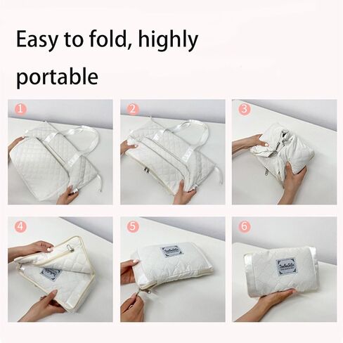 Large Tote Bag for Women, Lightweight Travel Tote Handbags, Puffer Tote Bag with Zipper, Yoga Bags Quilted Work Bag in Saudi Arabia