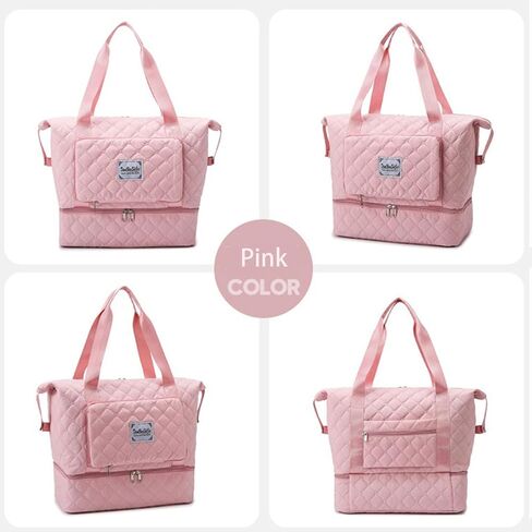 Large Tote Bag for Women, Lightweight Travel Tote Handbags, Puffer Tote Bag with Zipper, Yoga Bags Quilted Work Bag in Saudi Arabia