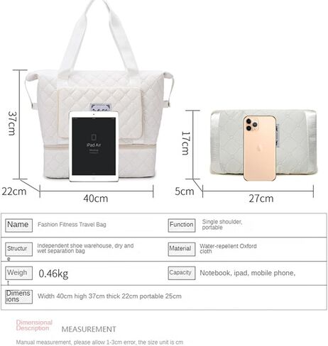 Large Tote Bag for Women, Lightweight Travel Tote Handbags, Puffer Tote Bag with Zipper, Yoga Bags Quilted Work Bag in Saudi Arabia
