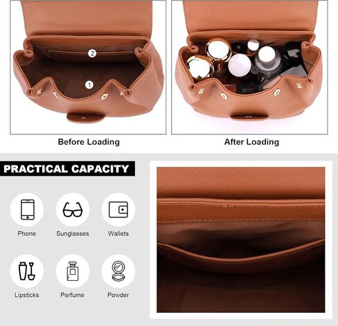Designer Tote Bags for Women, Luxury Genuine Leather Crossbody Bag Trendy Purse Top Layer Cowhide Bag Women Shoulder Handbags in Saudi Arabia