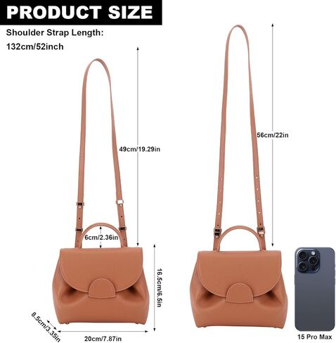 Designer Tote Bags for Women, Luxury Genuine Leather Crossbody Bag Trendy Purse Top Layer Cowhide Bag Women Shoulder Handbags in Saudi Arabia