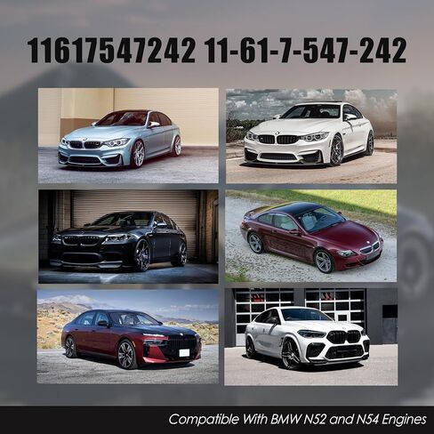 مجموعة حشية مشعب السحب 6 قطع، حشوات إغلاق مطاطية لمحركات N52 N54، متوافقة مع E60 E70 E90 E92، 128i 135i 328i 330i 335i 528i 530i 535xi M5 M6 X1 X3 X5 X6 Z4 استبدال #11617547242 in Kuwait