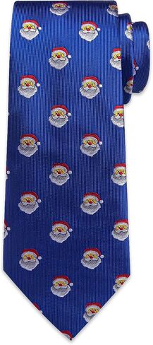 DiBanGu Men's Christmas Tie Silk Woven Jacquard Necktie Set with Pocket Square Cufflinks for Xmas Party Prom in Saudi Arabia