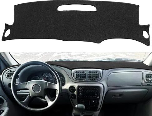 Dash Cover Mat Custom Fit for Chevy Chevrolet Trailblazer/Trailblazer EXT 2002-2009,Dashboard Mat Cap Pad Carpet K187 (Black) in Saudi Arabia
