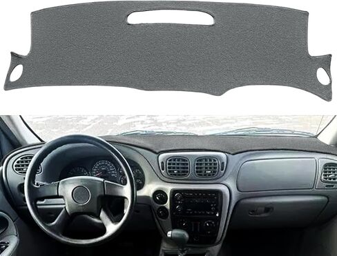 Dash Cover Mat Custom Fit for Chevy Chevrolet Trailblazer/Trailblazer EXT 2002-2009,Dashboard Mat Cap Pad Carpet K187 (Black) in Kuwait