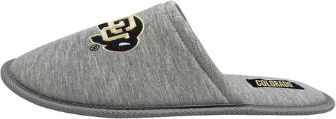FOCO NCAA MEN'S BIG LOGO HEATHER GRAY SWEATSHIRT SCUFF SLIPPERS NON-SLIP SOLE in Saudi Arabia