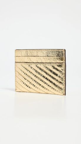 Tory Burch Women's Kira Metallic Moto Quilt Card Case in Saudi Arabia