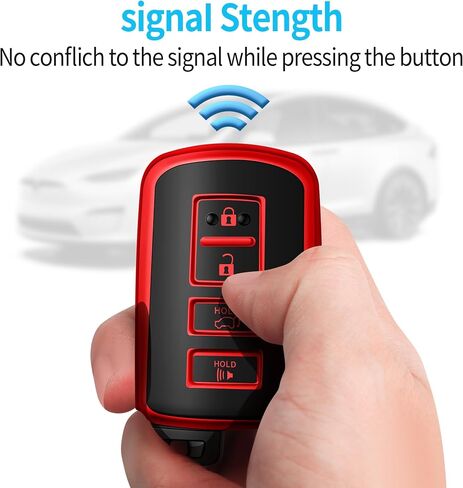 Tukellen for Toyota Key Fob Cover Soft TPU Full Protection Key Shell Key Case Compatible with Tacoma Highlander Avalon Camry Corolla 4Runner RAV4 Sequoia 4 Buttons Key Shell (Blue) in Kuwait