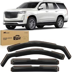 Nilight in Channel Rain Guards for Chevy Tahoe/GMC Yukon/Cadillac Escalade 2021 2022 2023 2024 Original Window Deflectors,Vent Window Visors-4PCS