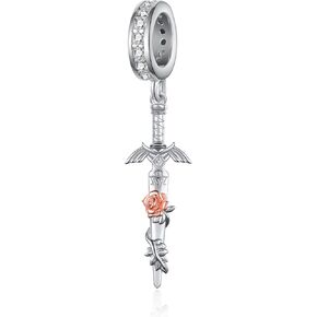 Master Sword Charm for Bracelet Sterling Silver Zelda Sword Charm Hyrule Warriors Jewelry Gifts for Unisex