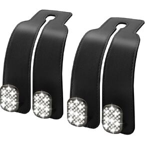 2 Pack Bling Car Seat Hooks for Headrest, Car Hooks for Purses & Handbags, Car Hooks for Headrest, Car Headrest Hooks with Metal, Purses Hooks for Car