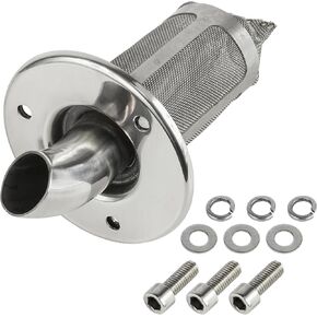 Caltric Exhaust Muffler Spark Arrester Outlet Compatible with Yamaha Grizzly 660 YFM660F 4X4 2002-2008