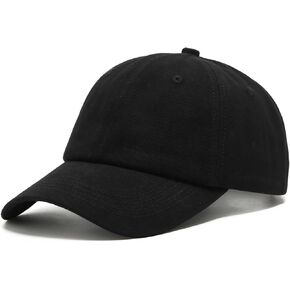 Baseball Cap Adjustable Size for Running Workouts Sports and Outdoor Activities All Seasons Black