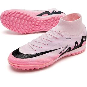 Kids Soccer Shoes Indoor Futsal Turf Big Boys Soccer Cleats Youths TF High-Top Football Boots for Athletic Training