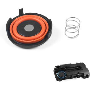 1 PC Car Valve Cover Repair Kit, PVC Material Engine Valve Chamber Cover Cylinder Head Cover Valve Cover Membrane Spring, Replaces OEM Number 55573746 25198874, for Chevrolet Cruze (Black)