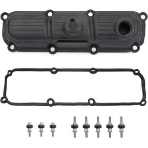 MITZONE Engine Valve Cover Left Side compatible with 2007-2009 Chrysler Pacifica Town & Country Dodge Caravan Grand Caravan Jeep Wrangler 3.3L 3.8L Replace 4648976AD